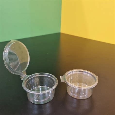 2oz 60ml Food Packaging Disposable Pet Plastic Container Sauce Cup With