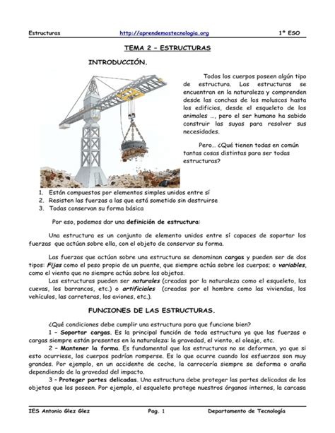 TEMA 1 ESTRUCTURAS