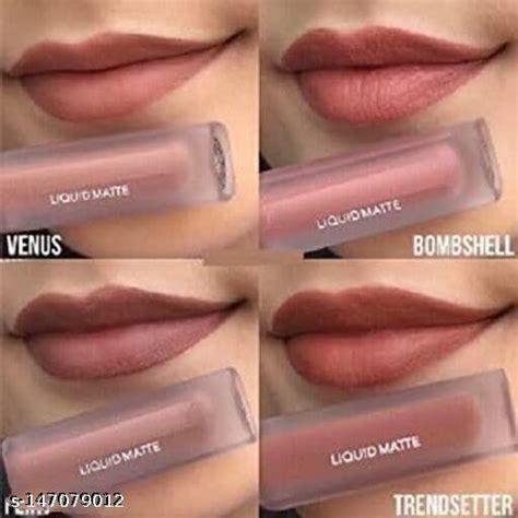 BEAUTY Professional Nude Matte Longlasting Liquid Lipstick Combo Pack Smudgeproof Waterproof