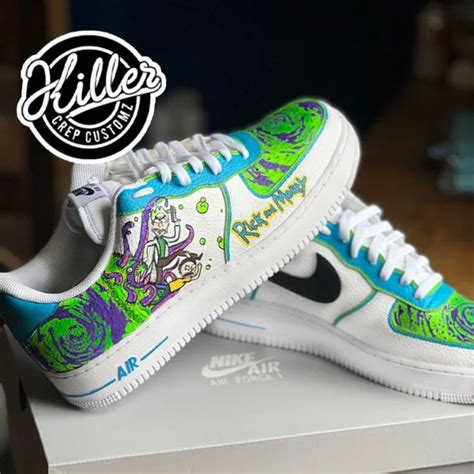 Custom Nike Air Force 1 Rick And Morty Killer Crep Customz