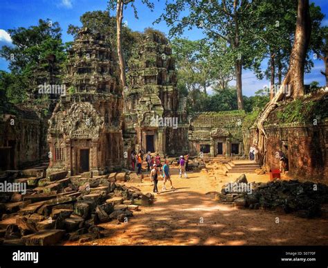 Ta Prohm Temple In Siem Reap Cambodia Location Of Lara Croft Tomb