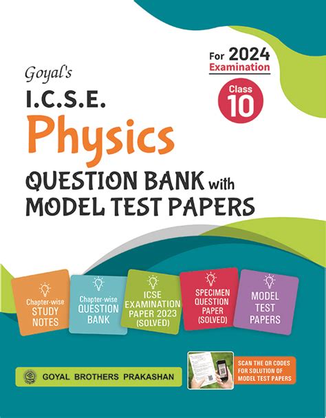 Goyal S ICSE Question Bank With Model Test Papers For Class 10