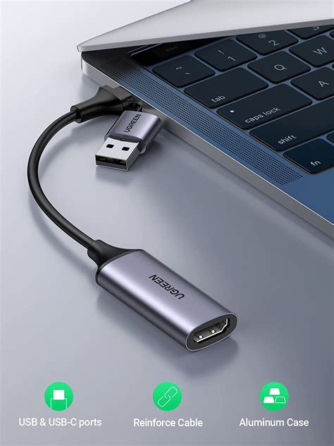 Ugreen Video Capture Card K Hdmi To Usb A Usb C Hdmi Capture Card Full