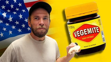 American Tries Vegemite For The First Time Youtube