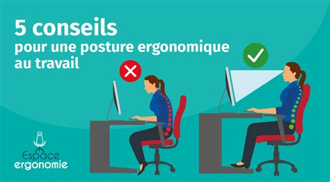 5 Conseils Pour Une Posture Ergonomique Au Travail Espace Ergonomie