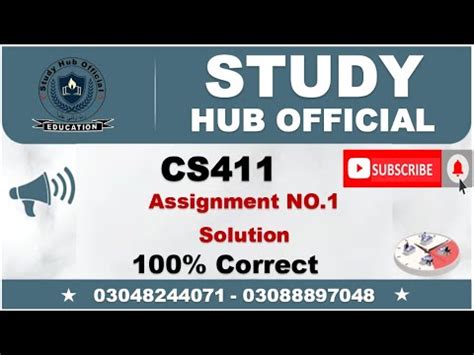 Cs Assignment Solution Spring Study Hub Official Youtube