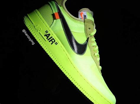 La Off White x Nike Air Force 1 Volt se précise Sneaker Style