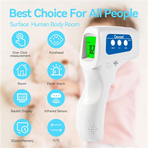 [value Bundle] Berrcom Non Contact Infrared Forehead Thermometer For