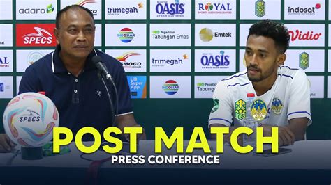 Post Match Press Conference Nusantara United FC Vs PSIM Jogja