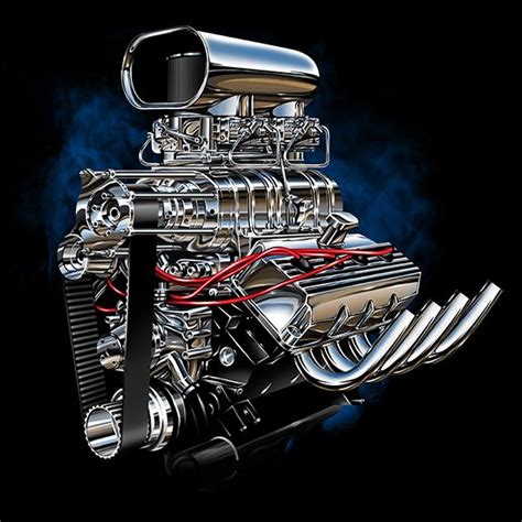 Detailed Hot Road Engine With Skull Tattoo Artofit