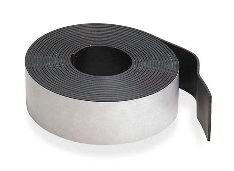 Magnetic Strip, 10 ft Length, 1 in Width - Grainger