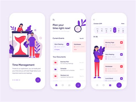 Time Planner by Alina Shchebetun on Dribbble