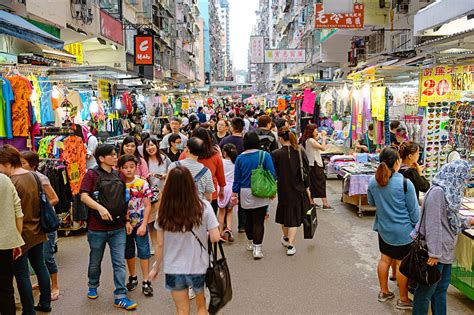 旺角市场湿市场广场遮阳篷九龙商人街市服装店摄影素材汇图网