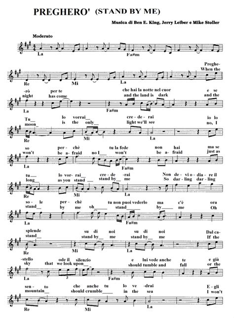 Stand By Me Ben E King Sheet Music Free