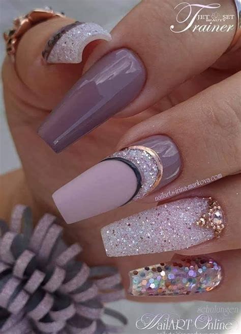 Almond Nails For A Cute Spring Update Lilac White