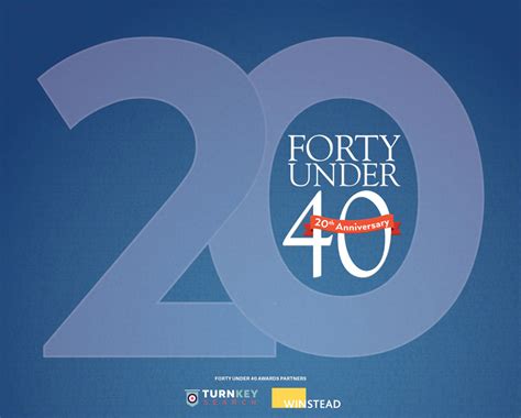 Forty Under 40 Class Of 2019