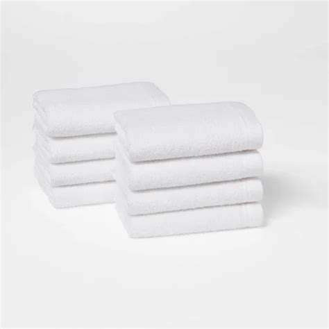 Cotton Terry Towe White Face Towel For Hotels And Salon Size 12 12 At