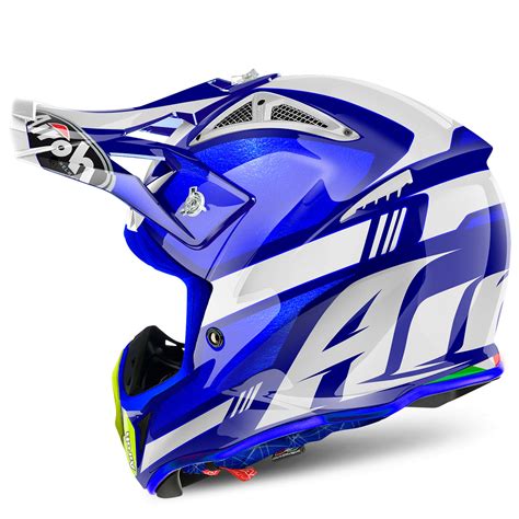 Casco Da Cross Airoh Aviator Cairoli Ottobiano Blue Gloss