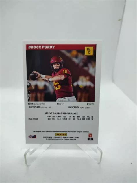 BROCK PURDY 2023 Panini Chronicles Draft Picks Donruss Retro 13 EUR