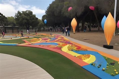 Premium Photo Evento Conmemorativo Sobre El Autismo En Un Parque