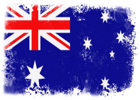 Australia National Flag Design Vector Image With Transparent Background ...