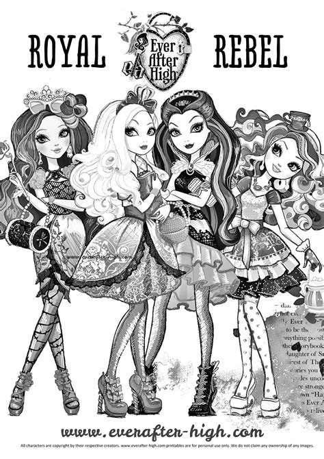 Dibujos De Ever After High Para Colorear Vsun