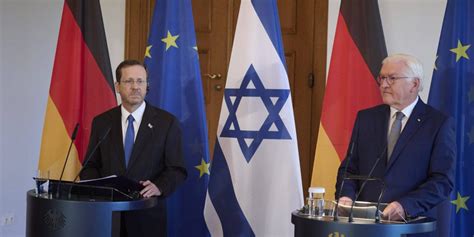 Steinmeier Reist Nach Israel Treffen Mit Pr Sident Herzog J Dische