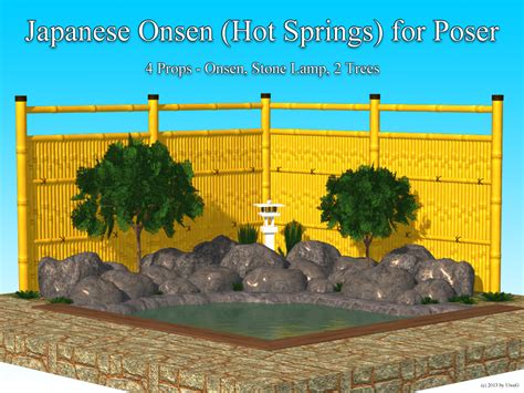 Japanese Onsen (Hot Springs) For Poser - Poser - ShareCG