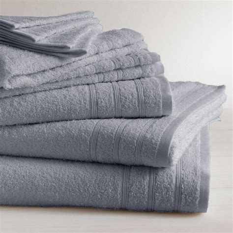 Lot De Serviettes De Bain Coton Gm Bleu Orage Suisses