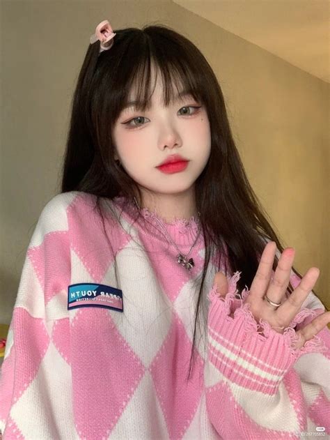 Ulzzang Chinese Girl Unfiltered Reference Cute Korean Fashion