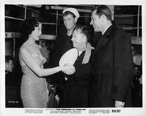 William Holden Mickey Rooney Keiko Awaji And Earl Holliman In The