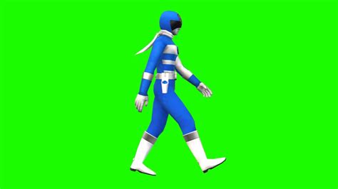 Denjiman Blue Walk Animated Left Chroma YouTube