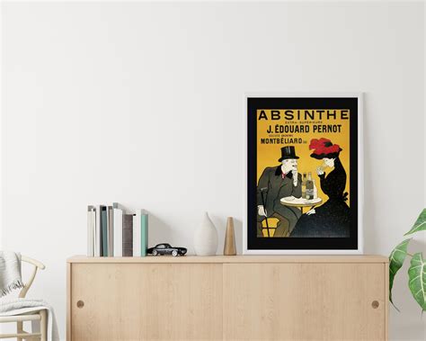 Absinthe Pernot Liqueur Wall Decor Vintage Poster Art Print Etsy