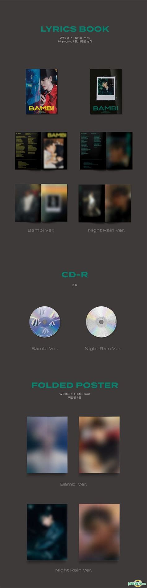 Yesasia Exo Baek Hyun Mini Album Vol Bambi Photo Book Version