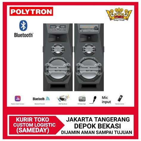 Jual Sound System Polytron Pas 2A15 Ba Double Woofer Speaker Aktif