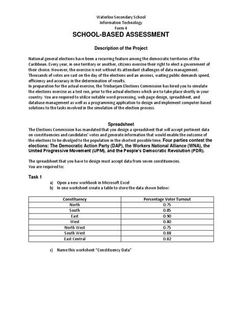 Sba Spreadsheet Pdf Voting Worksheet