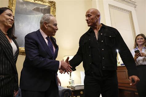 Dwayne “The Rock” Johnson Queried By Reporters In Capitol Hill Visit ...