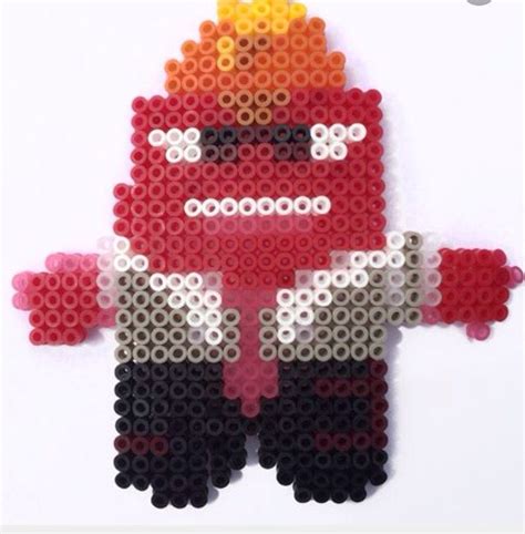 Inside Out Anger Perler Bead Perler Bead Patterns Beading Patterns