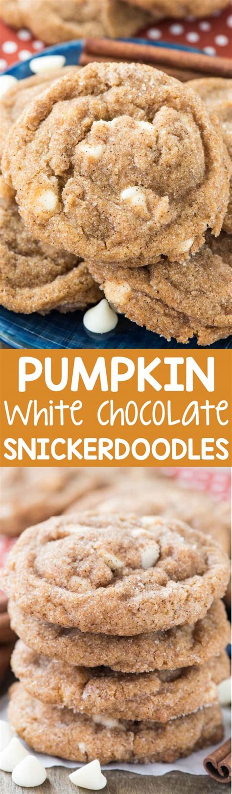 Pumpkin White Chocolate Snickerdoodles Crazy For Crust