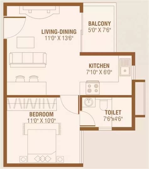 BRR Classic Phase I Floor Plan Hoodi, Bangalore