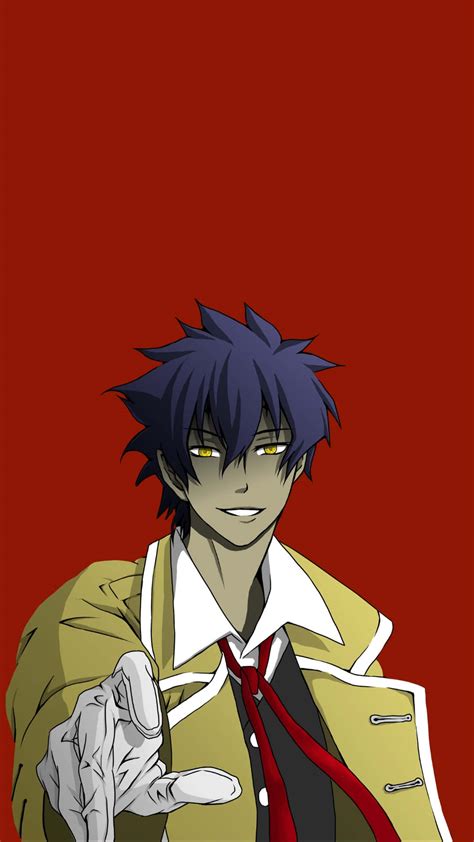 Download Anime Character Yellow Jacket Red Background Wallpaper