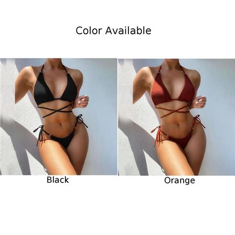 Solid Color Split Bikini Swimwear For Women Perfect For Beach And Pool