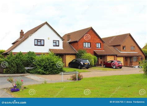 English Suburban Residential Houses Stock Image Image Of Outdoor