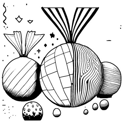 Balls Coloring Page · Creative Fabrica