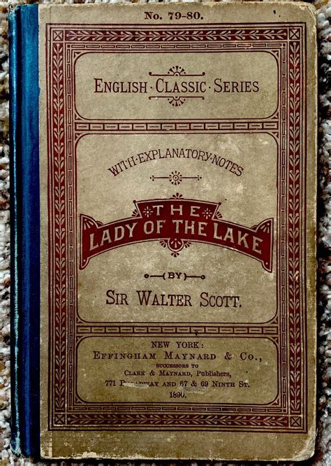 Antique English Classic 1890s Maynards The Lady Of The Lake Sir