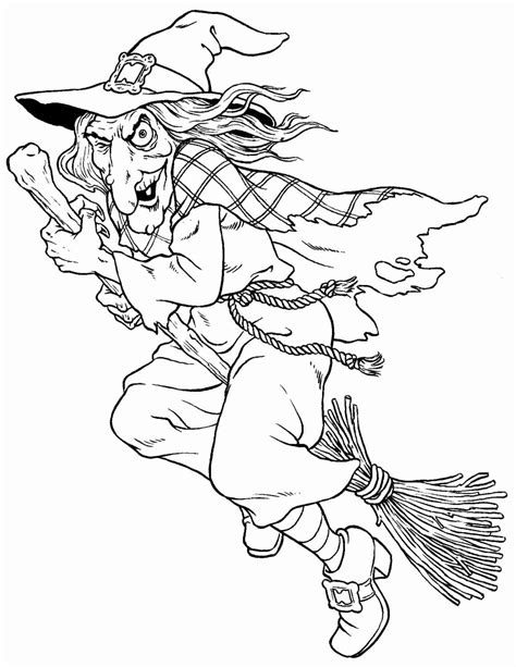 Free Coloring Pages Witch