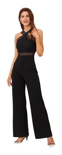 Entero Jumpsuit Mono Negro Fiesta El