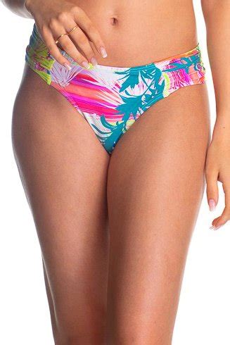 Calcinha De Biqu Ni Noronha Folhas Coloridas Ilha Bikini