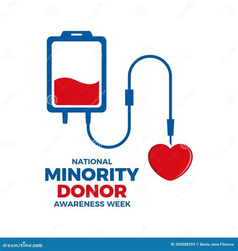 National Minority Donor Awareness Week Vector Illustration Stock Vector