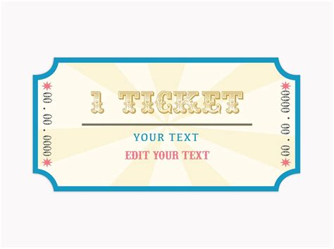 Fun Fair Tickets Tickets Sign Fun Fair Party Or Circus Party Edit Tickets Online Pdf Svg Dxf